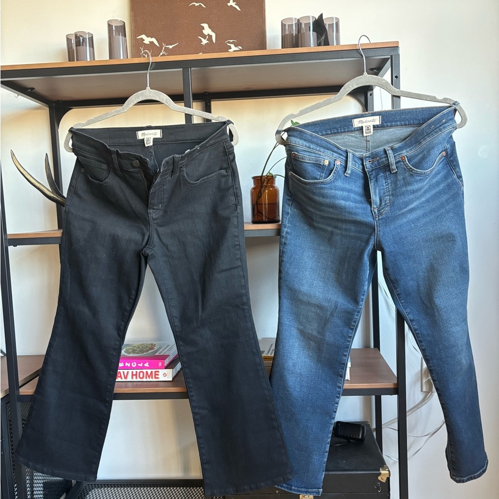 Madewell Mid-rise Kick out crop jeans